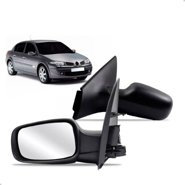 Retrovisor Megane 2006 2007 2008 2009 2010 2011 2012 Lado Esquerdo