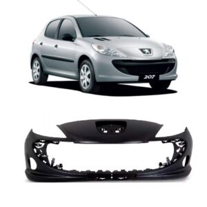 Parachoque Peugeot 207 2009 10 11 2012 2013 Com Milha Novo Preto
