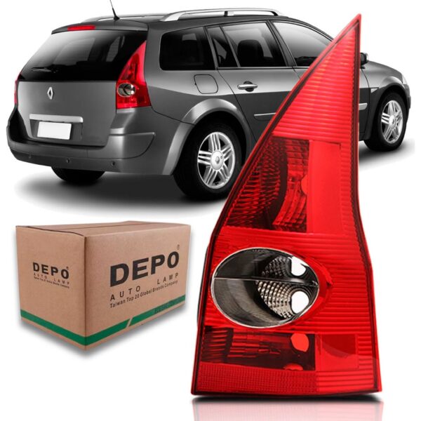 Lanterna Megane Perua Grand Tour 2005 06 07 08 2009 Ld Direito Vermelho