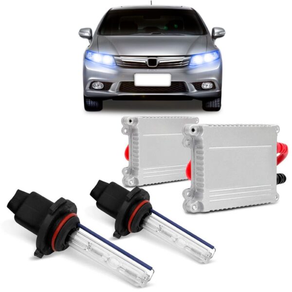 Kit Xenon Hb3 Carros Importados Hb3 9005 10v-16v 8000 K