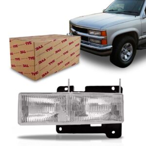 Farol Silverado 98 99 2000 01 02 03 2004 2005 2006 1ª Linha Esquerdo/motorista