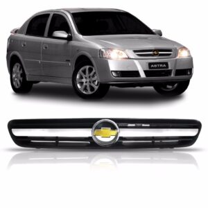 Tela Frontal Radiador Astra 2003 2004 2005 06 08 2009 10 11 Preto E Cromado