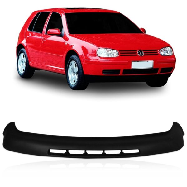 Saia Spoiler Dianteiro Para Golf 1.6  2.0 Ano 1999 Até 2005 Preto