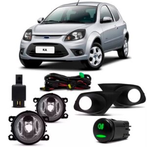 Kit Farol Milha Auxiliar Neblina Ford Ka 2012 A 2014 C Grade