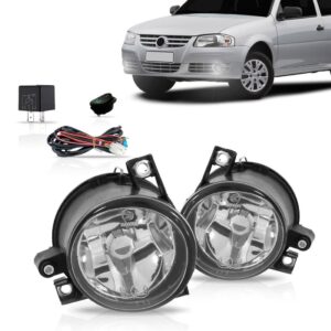 Kit Farol Milha Gol G4 Fox 06 07 08 09 10 Botão Alternativo