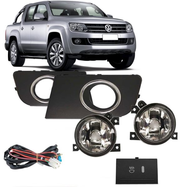 Acessório Amarok 2010 A 2013 Kit Farol De Milha Completo