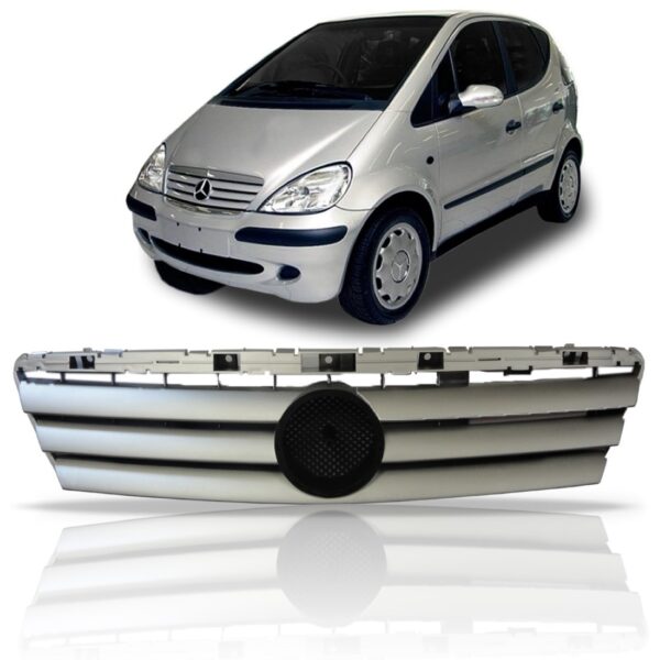 Tela Frontal Classe/mercedes Cinza 97 98 99 00 01 02 A 05 06 - Prateado