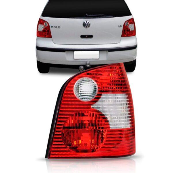 Lanterna Traseira Polo Bicolor 2003 2004 2005 2006 Direita Direito Vermelho