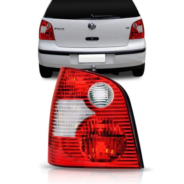 Lanterna Traseira Polo Bicolor 2003 2004 2005 2006 Esquerda Esquerdo Vermelho