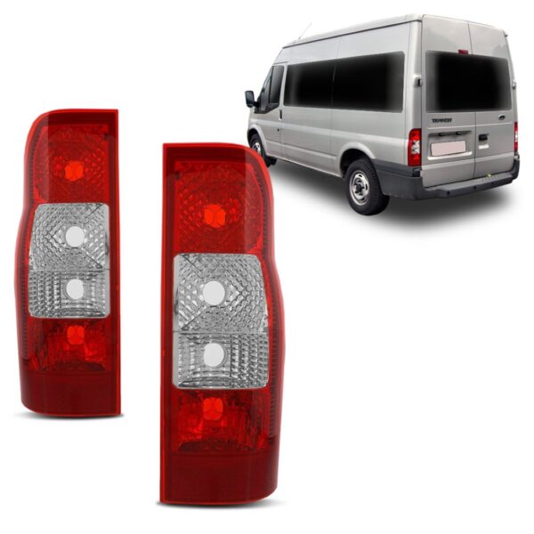 Lanterna Traseira Transit 09 2010 2011 2012 Bicolor Esquerdo Esquerdo Vermelho