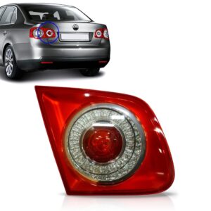 Lanterna Traseira Tampa Mala Jetta Esquerdo 2007 08 09 2010 Esquerdo Vermelho