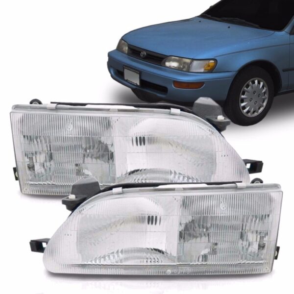 Farol Corolla 1993 1994 1995 1996 1997 1ª Linha - Esquerdo/motorista