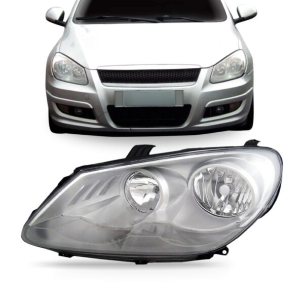 Farol Chery Cielo 2010 2011 2012 Cromado 1ª Linha - Esquerdo/motorista