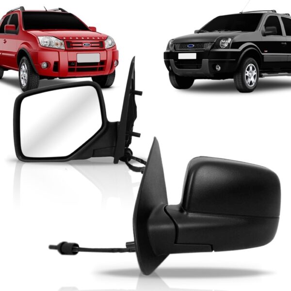 Retrovisor Ecosport 2003 A 2012 Lado Direito Controle Manual