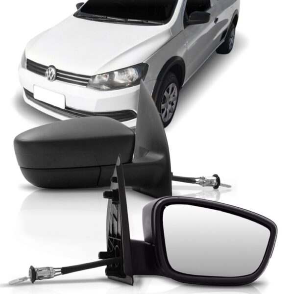 Retrovisor Saveiro 2010 2011 2012 Direito Controle Preto