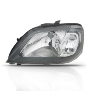 Farol Logan 2007 2008 2009 2010 Mascara Cinza 1ª Linha Esquerdo/motorista