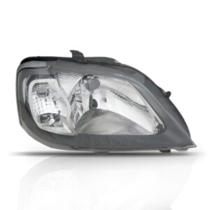 Farol Logan 2007 2008 2009 2010 Mascara Cinza 1ª Linha Esquerdo/motorista