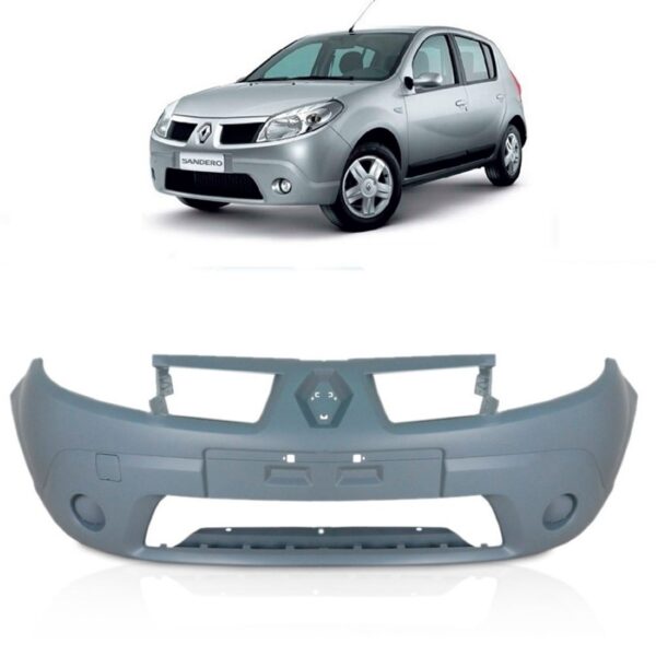 Parachoque Dianteiro Sandero Authentique 2008/2010 1a Linha Preto