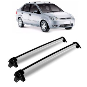 Rack Teto Fiesta Hatch Sedan 03 A 09 2010 2011 2012 13 Prata