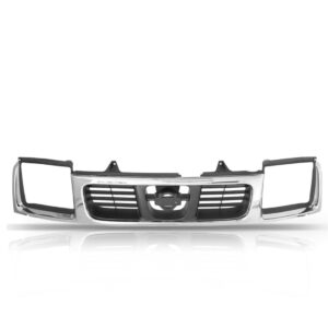 Tela Frontal Cromada Nissan Frontier 98 1999 2000 2001 2002