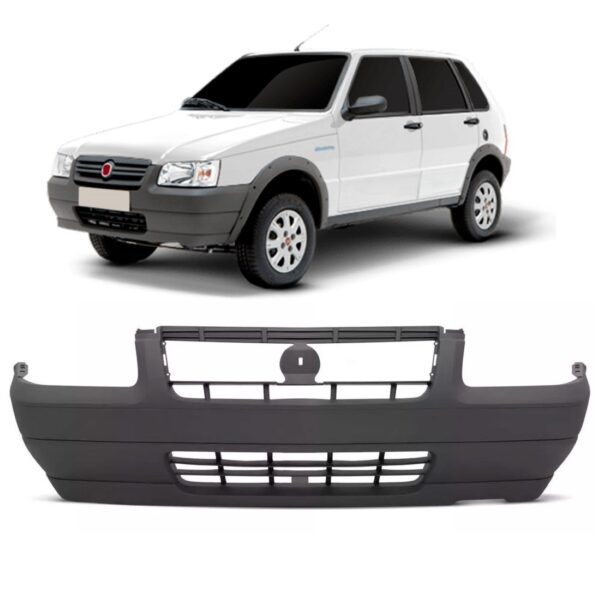 Parachoque Dianteiro Uno Fire 2008 2009 2010 2011 Cinza Preto