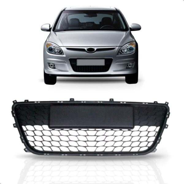 Tela Frontal Inferior Parachoque Dianteiro I30 2009 A 2012 Preto