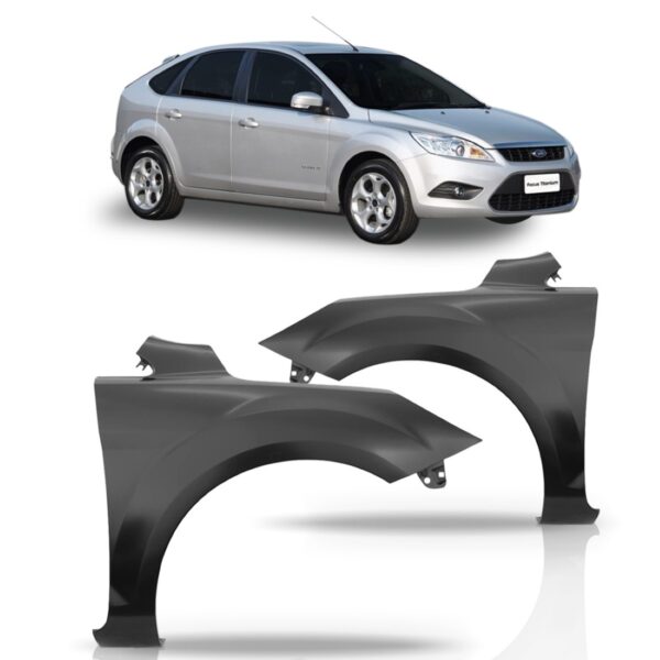 Paralama Para Focus Ford Ano 2009 10 11 12 13 Preto Lado Direito