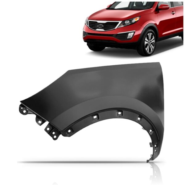 Paralama Sportage 2011 2012 2013 Com Furo Moldura C/garantia Lado Esquerdo