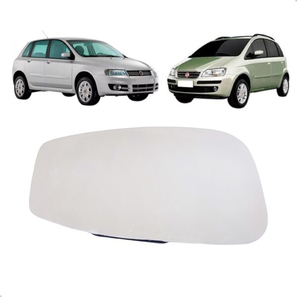 Lente Espelho Retrovisor Com Base Fiat Idea E Stilo Lado Esquerdo