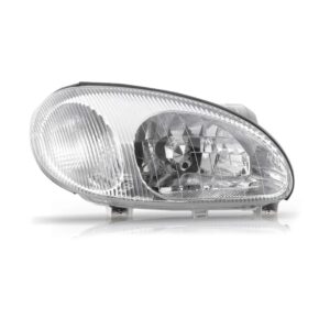 Farol Lanos 97 98 99 00 01 02 Foco Simples Cromado 1ª Linha - Direito/passageiro