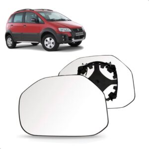 Lente Retrovisor Idea Adventure 04 A 10 Palio Locker 09 A 18 Lado Esquerdo