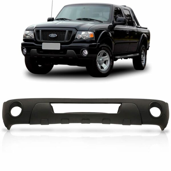 Spoiler Dianteiro Ranger 2005 2006 2007 2008 2009 Com Furo Preto