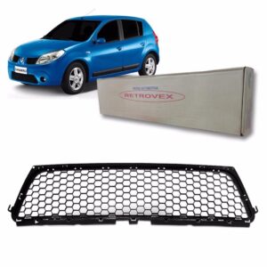 Tela Frontal Parachoque Central Sandero 2009 2010 2011 Preto
