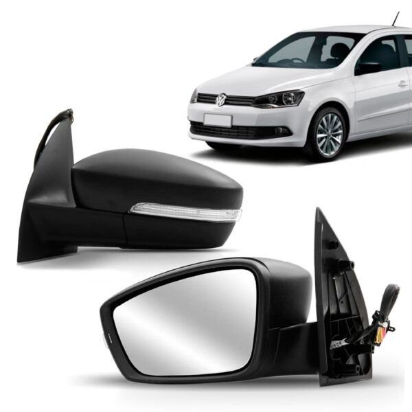 Retrovisor Para Gol G6 Gvi 2012 2013 Eletrico Com Sinaleira Lado Esquerdo