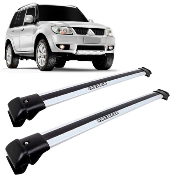 Travessa Teto Pajero Tr4 2010 2011 2012 Prata Em Aluminio Plata