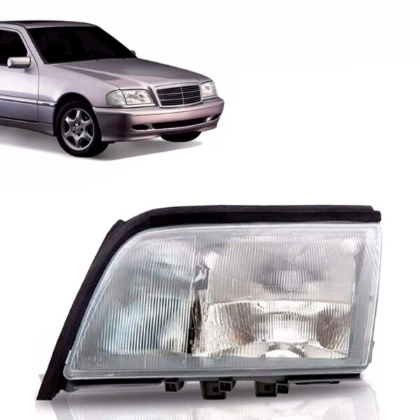Farol Para Mercedes C180 C200 C280 C220 1994 95 96 1ª Linha Esquerdo/motorista