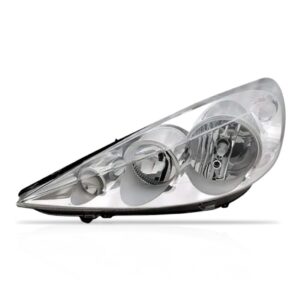 Farol Peugeot 207 2007 2008 2009 2010 11 12 Cromado 1ª Linha - Esquerdo/motorista