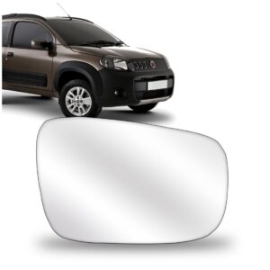 Lente Retrovisor Uno Way 2010 2011 2012 2013 Com Base Lado Direito