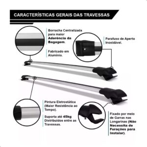 Travessa Teto Spin 2012 2013 2014 2015 2016 2017 2018 Prata