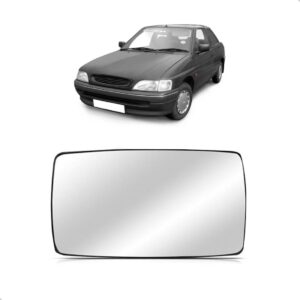 Lente Retrovisor Escort Verona 1993 A 1996 Com Base Promoção Lado Esquerdo