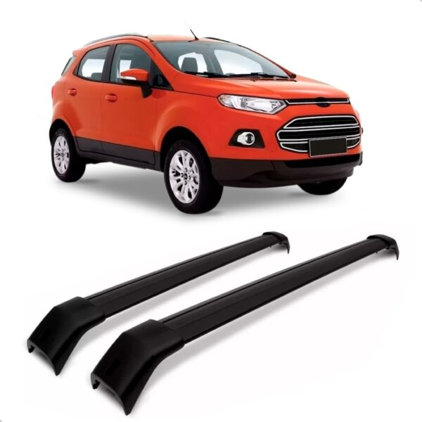 Bagageiro De Teto Ecosport 2013 2014 15 2016 2017 2018 Preta Preto
