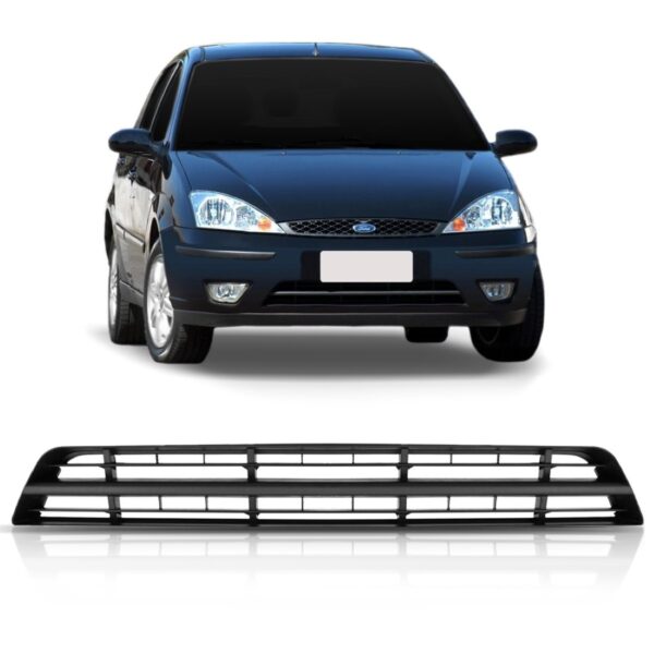 Grade Parachoque Dianteiro Focus 2004 A 2007 Central - Preto