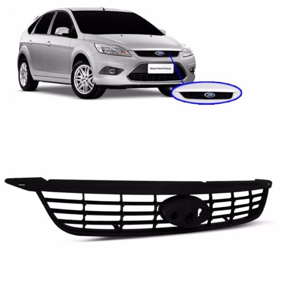 Tela Frontal Radiador Focus Ford Superior Preta 2007/2012