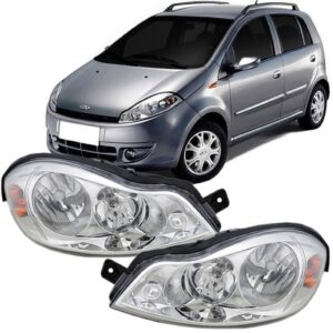 Farol Chery Face Ano 2010 2011 2012 2013 Cromado 1ª Linha Direito/passageiro