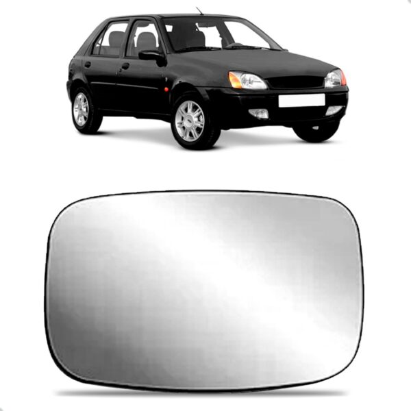 Vidro Lente Retrovisor Fiesta 1996 A 2002 Zetec/ka C/ Base Lado Direito