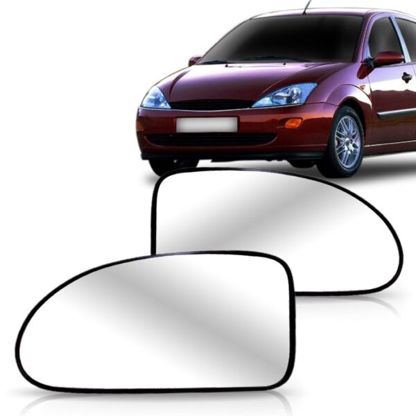 Lente Espelho Retrovisor Com Base Focus 98 99 00 01 02 03 Lado Direito