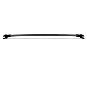 Travessa Rack Teto Zafira Preto Em Aluminio Travessa Larga Preto