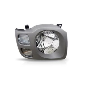 Farol Xterra 02 03 2004 2005 2006 2007 08 Aro Cinza 1ª Linha - Esquerdo/motorista