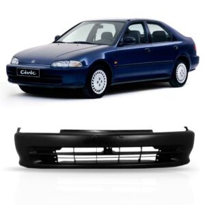 Parachoque Dianteiro Civic 92 93 94 95 Sedan 4 Portas Novo Preto