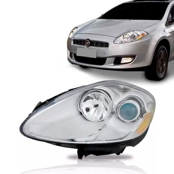 Farol Fiat Bravo 2010 2011 2012 2013 Foco Duplo 1ª Linha Esquerdo/motorista
